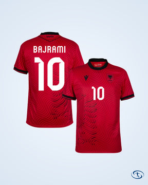 Albania Authentic Home Bajrami 10 Shirt 2026-2027 (Fan Style Printing) - Men's