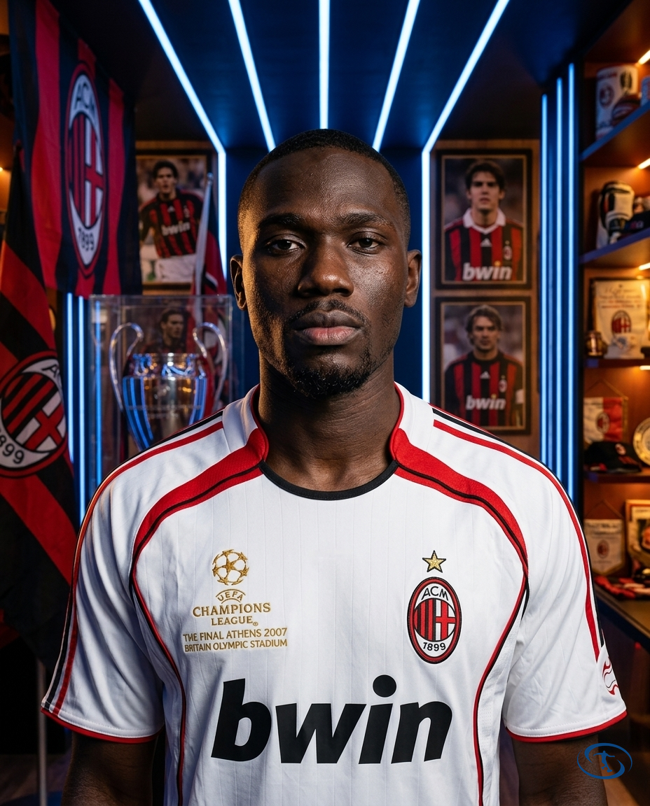 Camisa Milan Retrô 2006/07 Torcedor Adidas Masculina - Branco - Badge Close-Up | Sant Sport