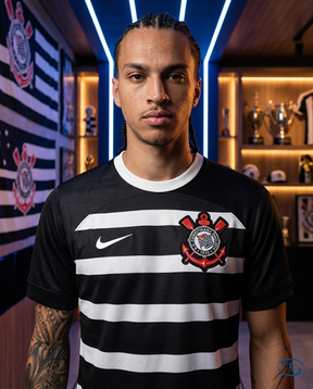 Corinthians Jersey Retro 2015/16 Away Nike Men's - Badge Close-Up | Sant Sport
