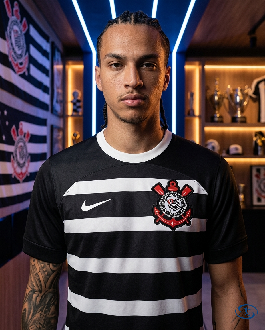 Corinthians Jersey Retro 2015/16 Away Nike Men's - Badge Close-Up | Sant Sport