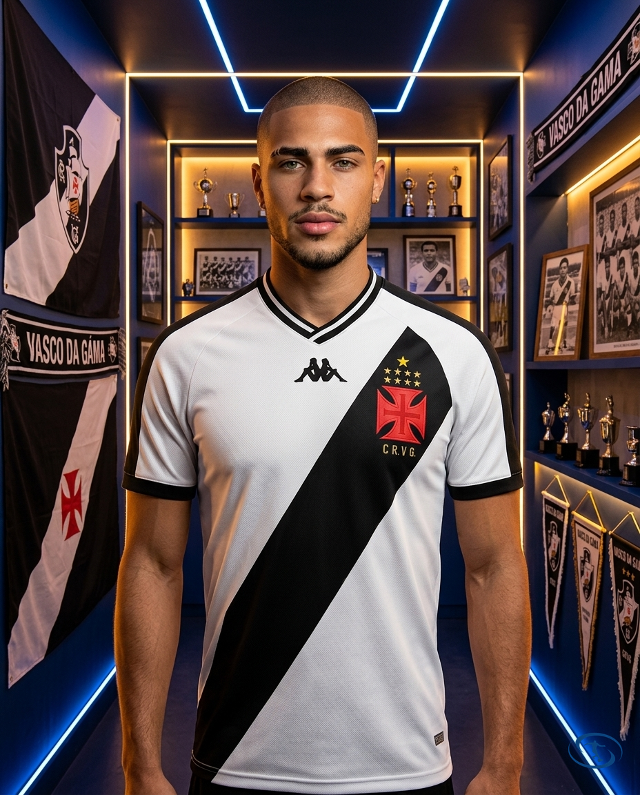 Camisa Vasco da Gama Away 2024/25 Torcedor Kappa Masculino - Coutinho #11 - Front View | Sant Sport
