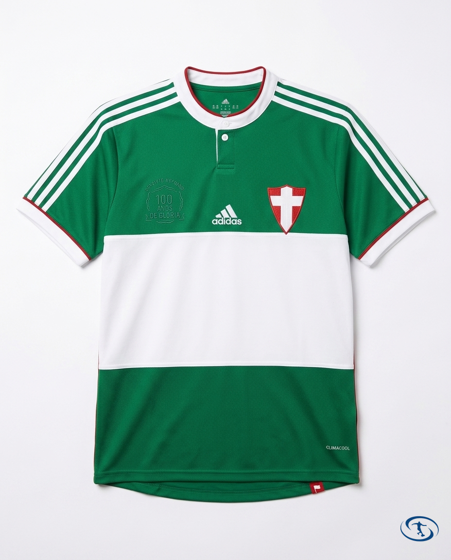Palmeiras Centenário Jersey Retro 2014 - Adidas Men's - 100 anos - Packshot | Sant Sport