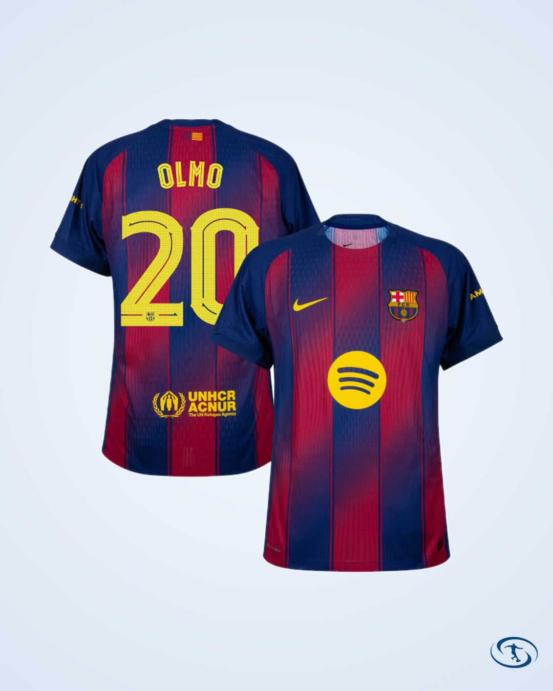 Barcelona Home Player Version Shirt 2025-2026 (Champions League) - Men's