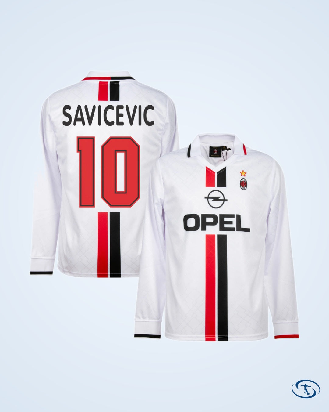 AC Milan Retro Away L/S Shirt 96-97 (Retro Flex Printing)
