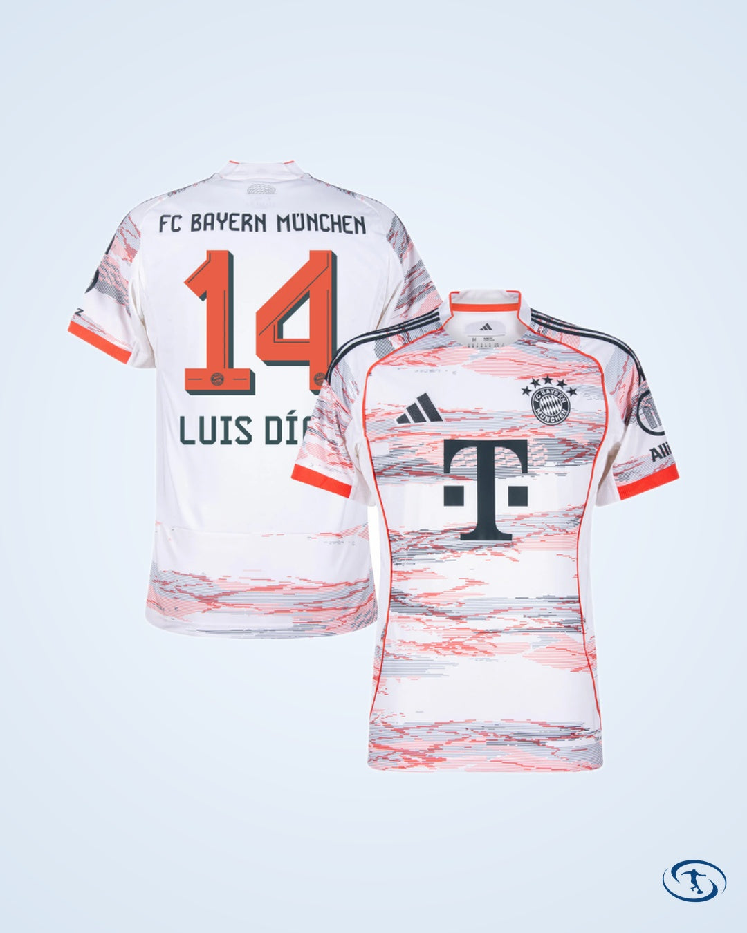 Bayern Munich Away Shirt 2025-2026 Fan Version (Official Printing)