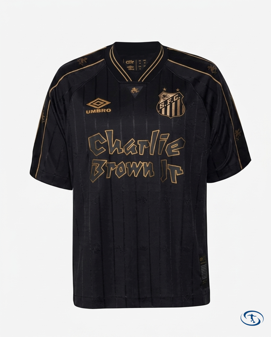 Santos X Charlie Brown Jr Jersey 24/25 Umbro Men's - Packshot | Sant Sport