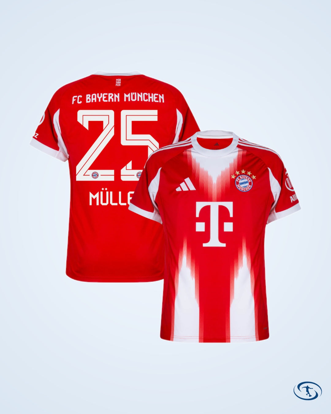 Bayern Munich Home Player Number Shirt 2025-2026 (Official Printing) - Men's