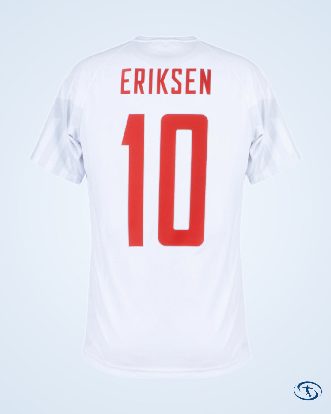 Denmark Away Eriksen 10 Shirt 2022-2023 (Official Printing) - Men's