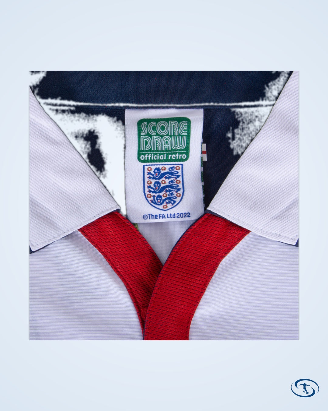 Score Draw England Retro Home Rooney 9 Shirt 2004-2005 (Retro Flex Printing) - Mens