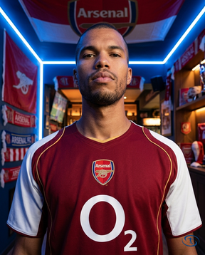 Camisa Arsenal Home Retrô 2004/05 Torcedor Nike Masculino - Vermelho - Badge Close-Up | Sant Sport