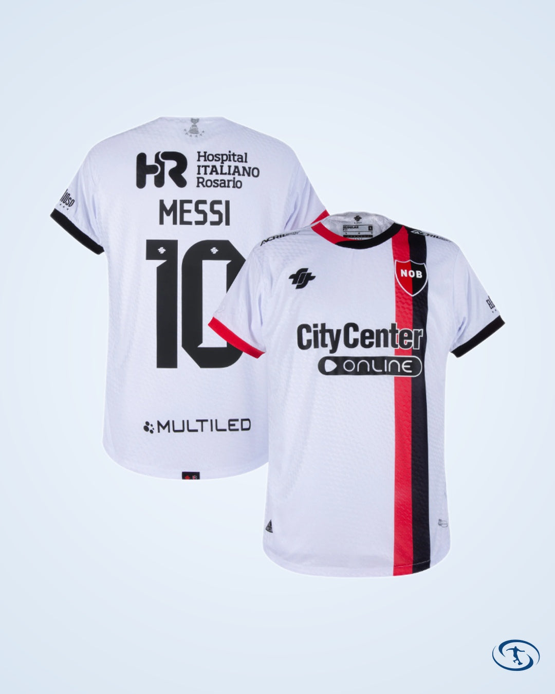 Newell's Old Boys Away Messi 10 Shirt 2024 (Official Printing) - Men's