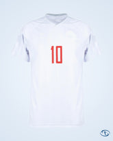 Denmark Away Eriksen 10 Shirt 2022-2023 (Official Printing) - Men's | Sant Sport