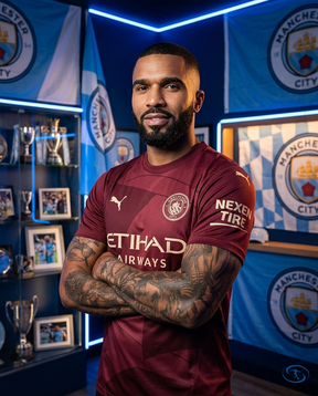 Camisa Manchester City III 24/25 - Jogador Puma Masculina - Vinho - Side View | Sant Sport