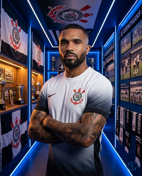 Corinthians Jersey Home 2024/25 Player Version Nike Men's - White e Preto - Side View | Sant Sport