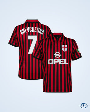 AC Milan Retro Centenary Shirt 1999-2000 (Retro Flex Printing)