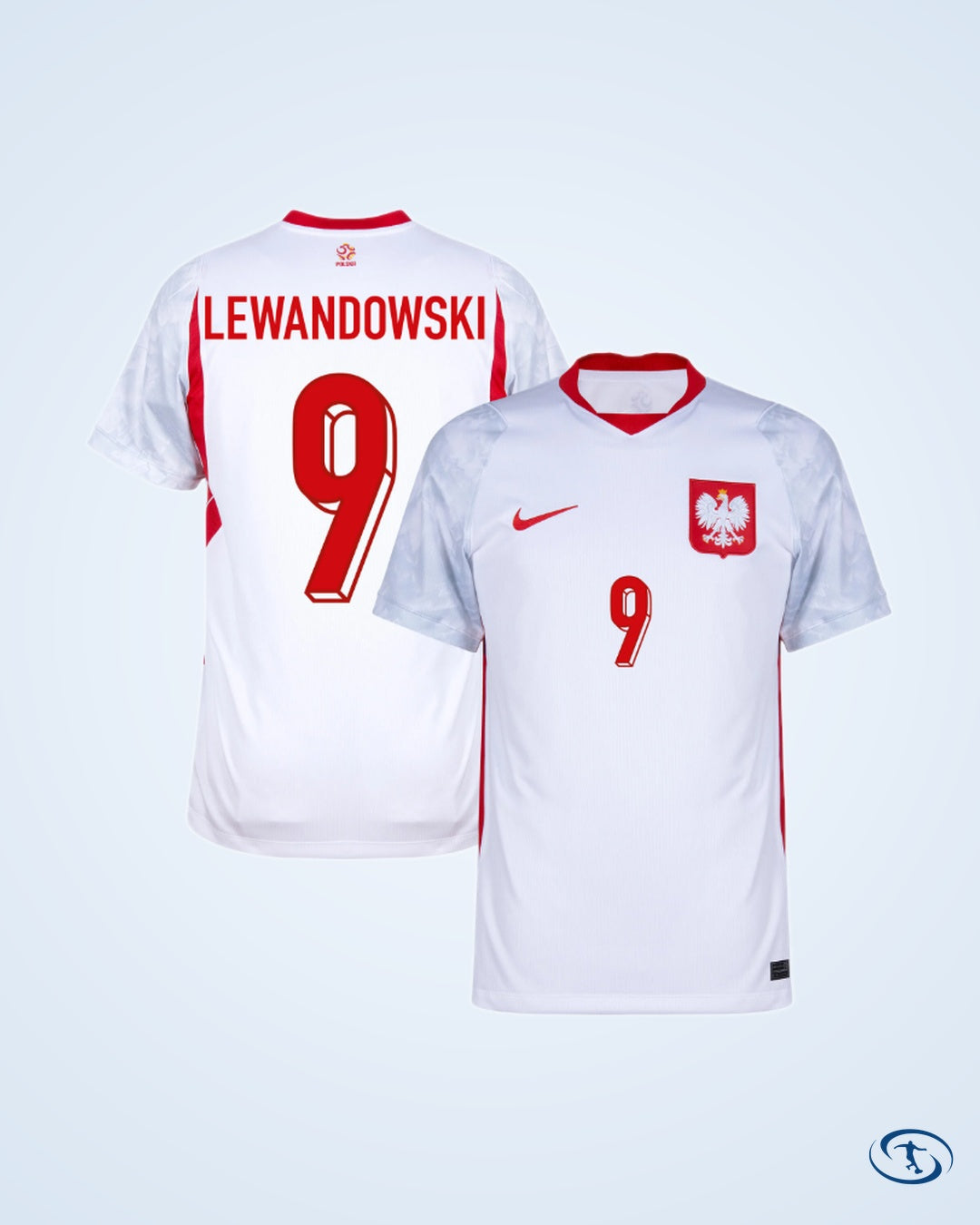 Poland Home KIDS Lewandowski 9 Shirt 2026-2027 (Fan Style Printing) - Kids