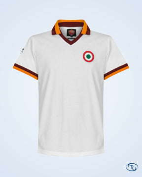 AS Roma Away Pruzzo 9 Retro Shirt 1980-1981 (Retro Flock Printing) - Men's | Sant Sport