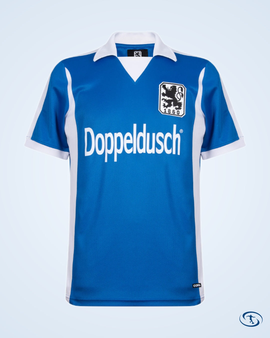 1860 Munich Retro Home No.10 Shirt 1980-1981 (Retro Flock Printing) - Men's | Sant Sport
