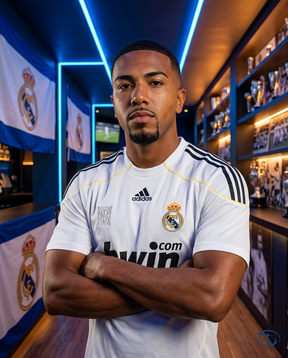 Camisa Real Madrid Home Retrô 2009/10 Torcedor Adidas Masculina - Branco - Side View | Sant Sport