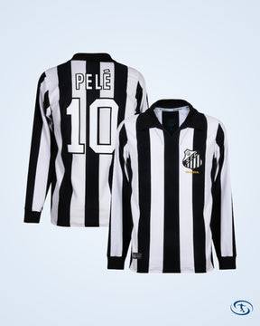 Santos FC Home Retro Dario 9 Shirt 1963 (Retro Flock Printing) - Men's