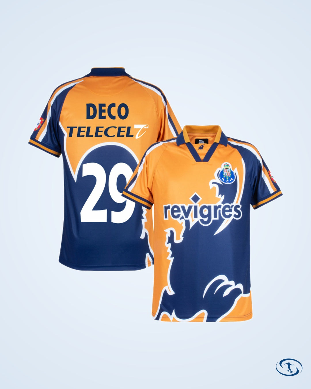 FC Porto Away Retro Player Number Shirt 1998-1999 (Fan Style Printing) - Men's