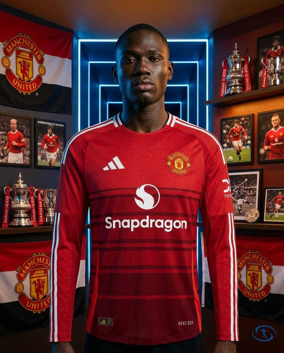 Camisa Manchester United Home 2024/25 Jogador Adidas Masculino - Manga Longa - Front View | Sant Sport