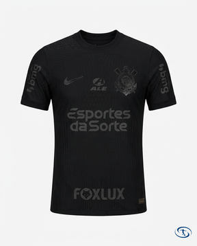 Corinthians Jersey Away w/ Sponsors 2024/25 Player Version Nike Men's - Black - Packshot | Sant Sport