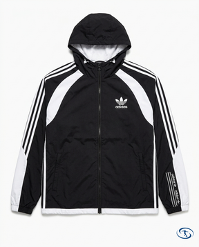 Adidas Men's - Black & White Windbreaker - Packshot | Sant Sport