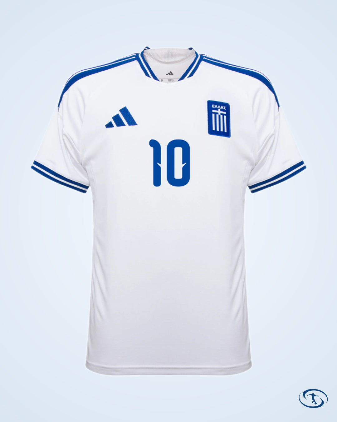 Greece Home ΤΖΟΛΗΣ 10 Shirt 2026-2027 (Greek Alphabet Printing) - Men's | Sant Sport