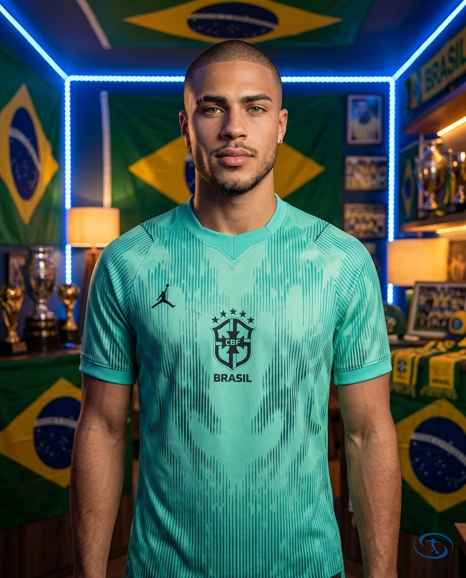 Camisa Brasil Goleiro 2026/27 Torcedor Nike Masculino - Verde - Front View | Sant Sport