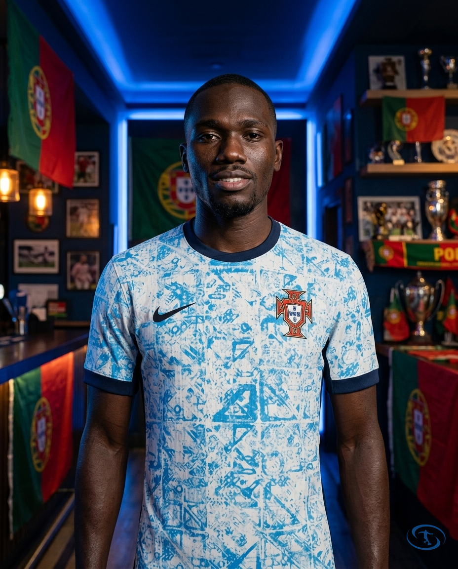 Camisa Portugal Versão Jogador Away Eurocopa 24/25 - Torcedor Nike Masculino - Azul - Front View | Sant Sport