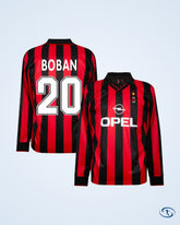 AC Milan Retro Home L/S Shirt 96-97 (Retro Flex Printing)