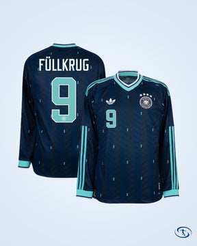 Germany Authentic Away L/S Player Number Shirt 2026-2027 (Official Printing) - Men's