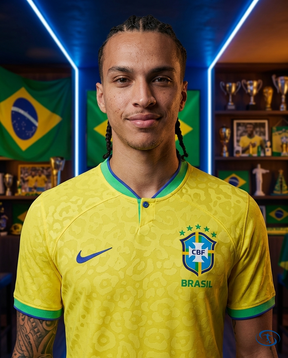 Camisa Seleção Brasileira Home 2022 Torcedor Nike Masculina - Amarela - Badge Close-Up | Sant Sport