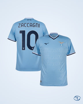 Mizuno Lazio Home Zaccagni 10 Shirt 2024-2025 (Official Printing) - Men's