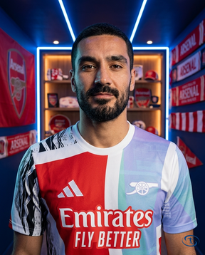 Camisa Arsenal Pré Jogo 24/25 - Torcedor Adidas Masculino - Azul - Badge Close-Up | Sant Sport