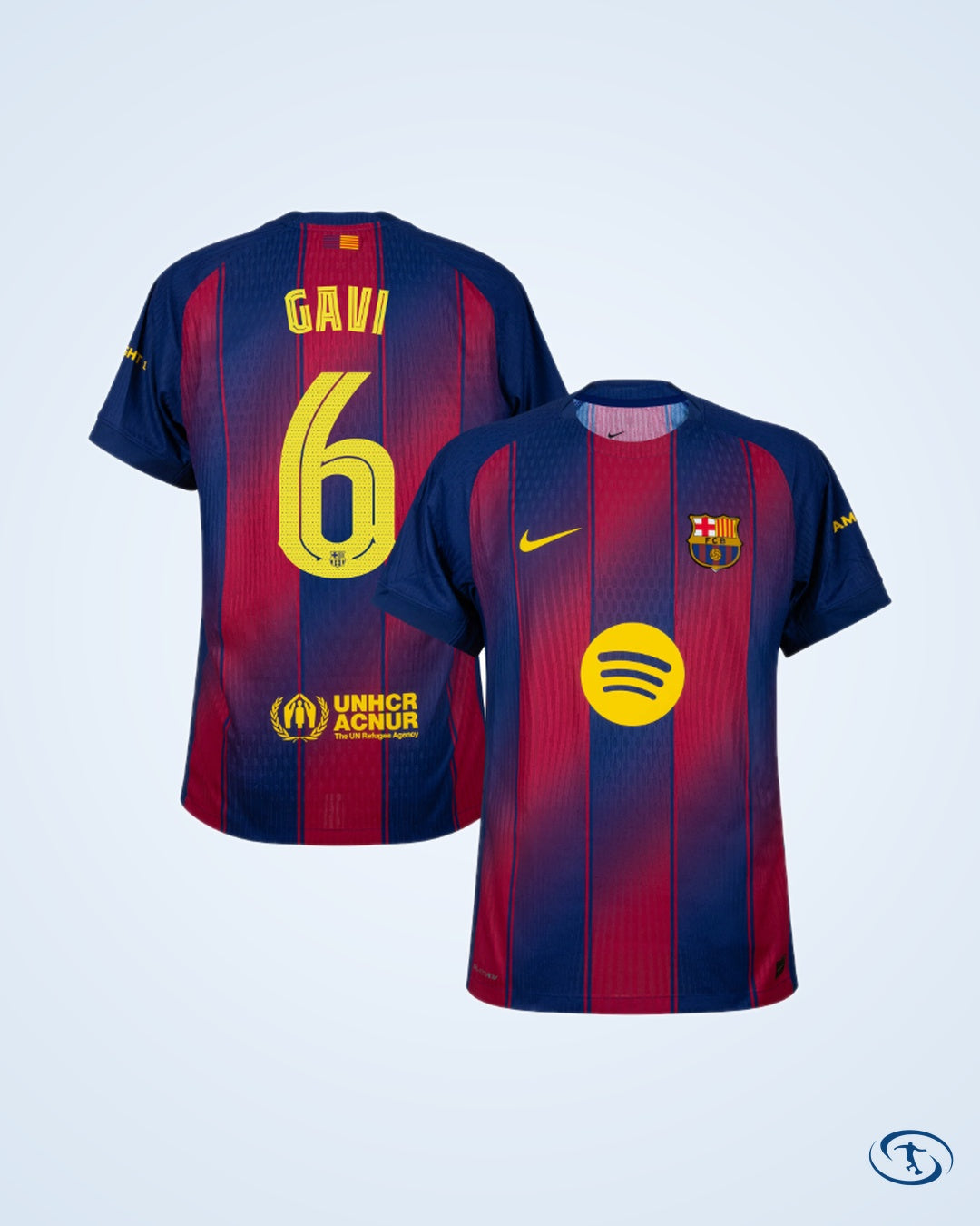 Barcelona Home Player Version Shirt 2025-2026 (Champions League) - Men's