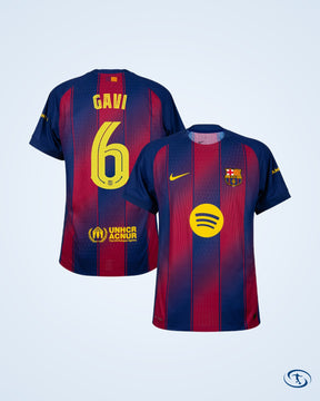 Barcelona Home Player Version Shirt 2025-2026 (Champions League) - Men's
