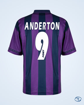 Pony Tottenham Away Retro Anderton 9 Shirt 1997-1998 (Retro Printing) - Men's