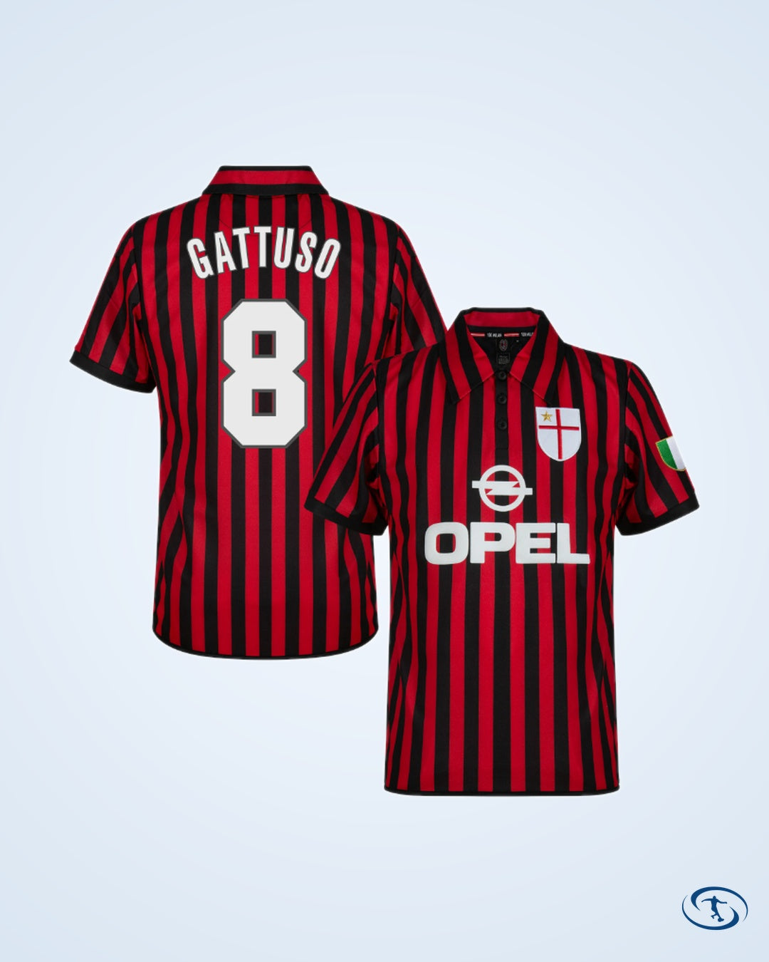 AC Milan Retro Centenary Shirt 1999-2000 (Retro Flex Printing)