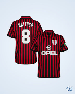 AC Milan Retro Centenary Shirt 1999-2000 (Retro Flex Printing)