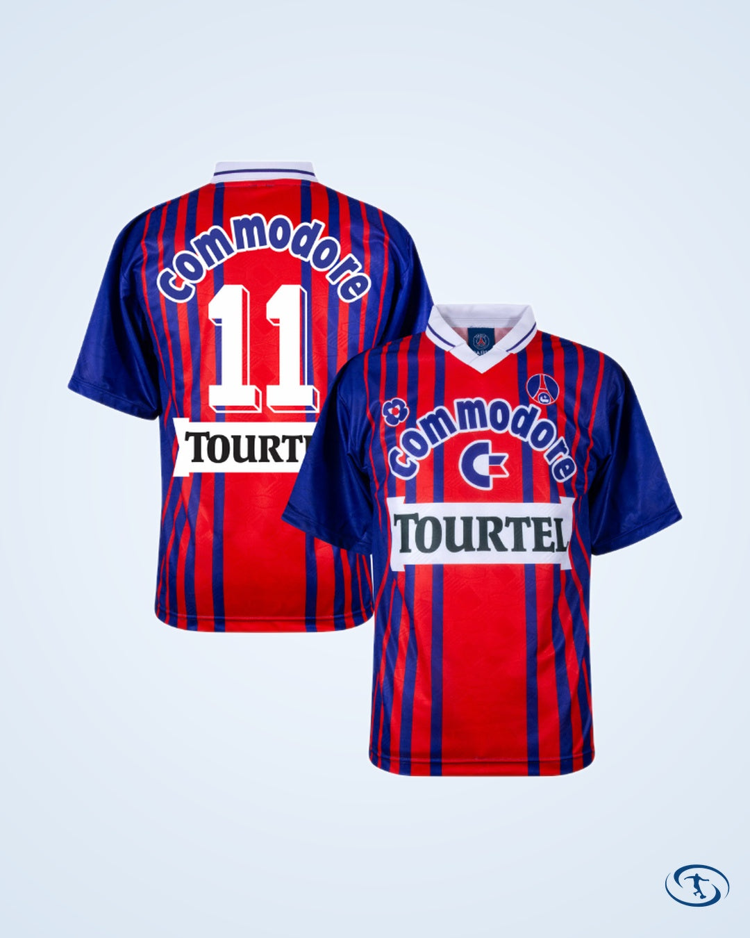 Score Draw PSG Retro Home No.11 (Ginola) Shirt 1993-1994 (Retro Flex Printing) - Men's