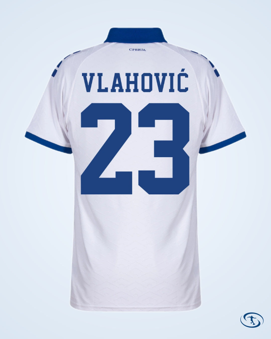 Capelli Sport Serbia Authentic Away Player Number Shirt 2025-2026 (Fan Style Printing) - Men's