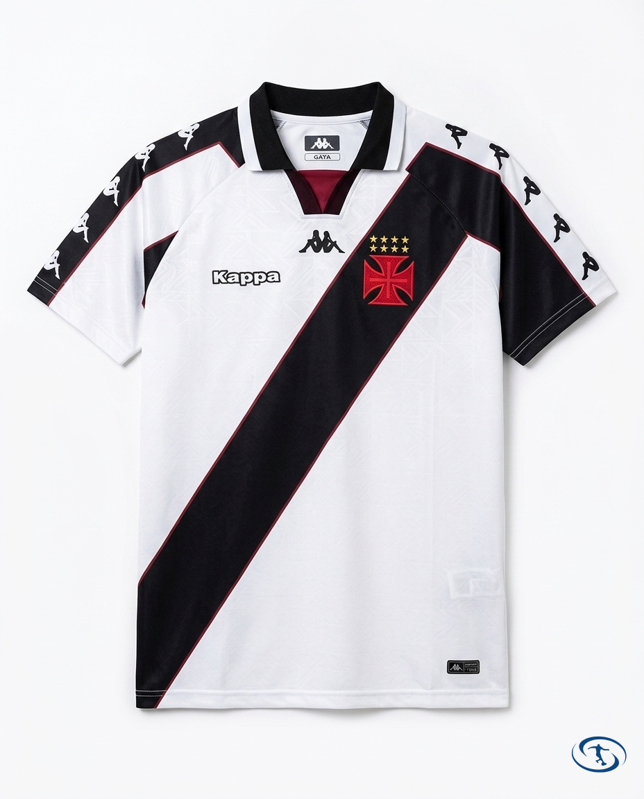 Vasco da Gama Jersey Retro 1997/98 Kappa Men's - White - Packshot | Sant Sport