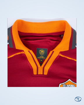 AS Roma Home Retro Totti 10 Shirt 1998-1999 (Gallery Style Printing) - Men's