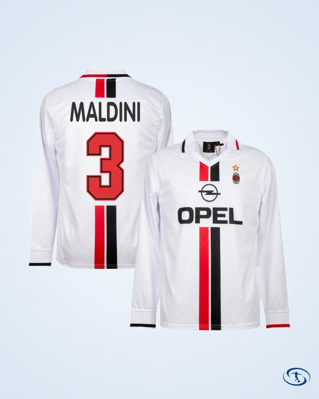 AC Milan Retro Away L/S Shirt 96-97 (Retro Flex Printing)