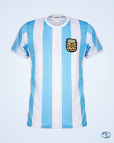 Argentina Home Retro Maradona 10 Shirt 1986 (Retro Flock Printing) - Men's | Sant Sport