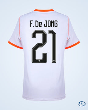 Holland Away F De Jong 21 Shirt 2026-2027 (Official Printing) - Men's