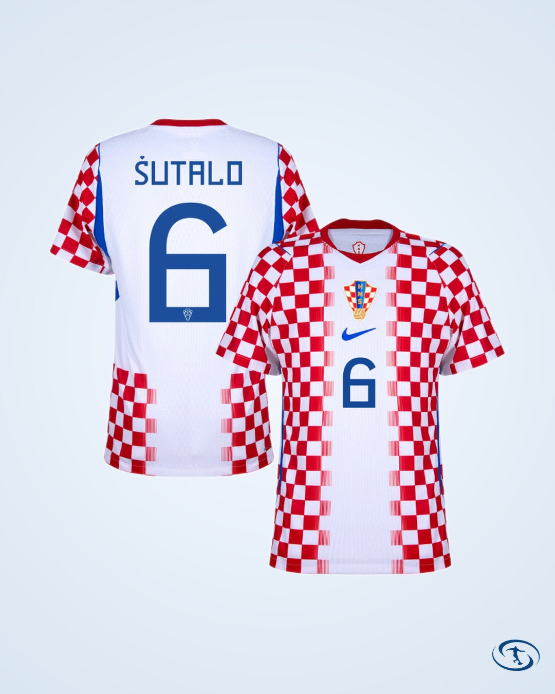 Croatia Home Player Number Shirt 2026 (Official Printing) - Men's