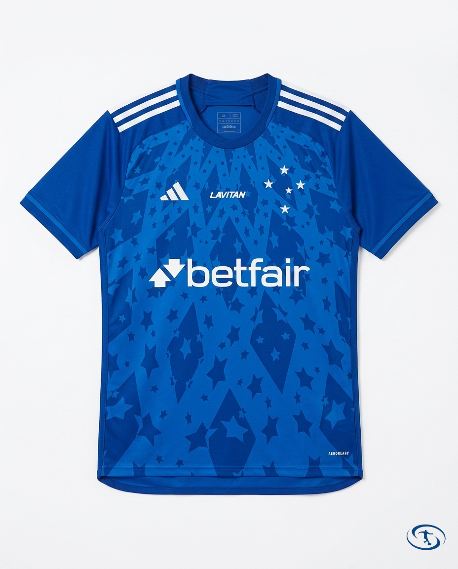 Cruzeiro Jersey Home w/ Sponsors 2024/25 Adidas Men's - Packshot | Sant Sport